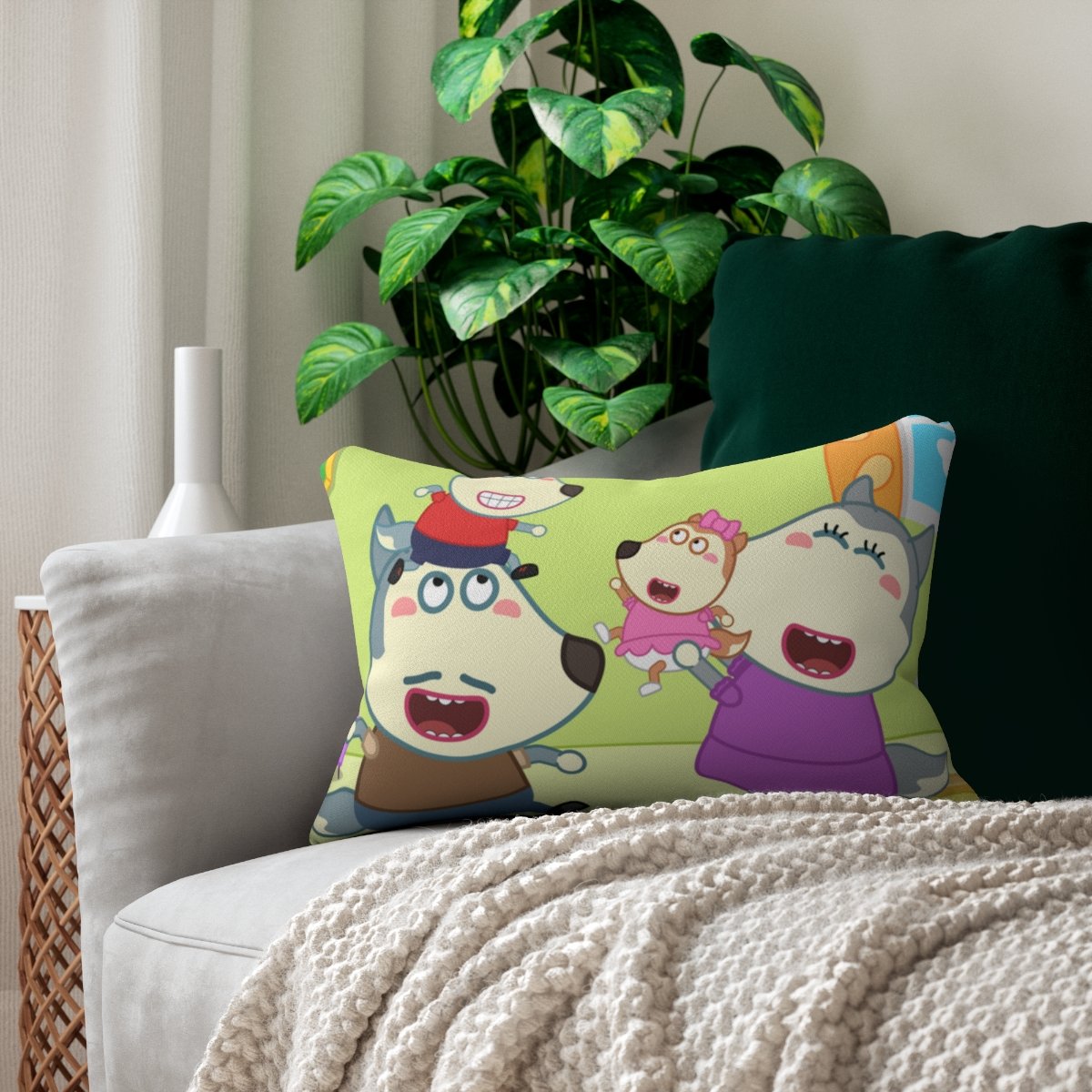 Spun Polyester Lumbar Pillow - Image 5