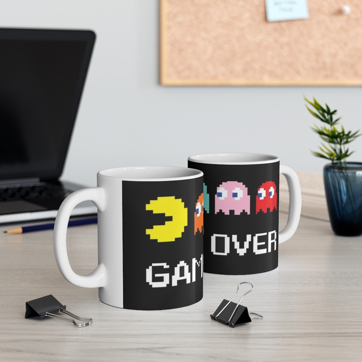Ceramic Mug with Game Over, (11oz, 15oz)